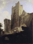 William Hodges View of Part of Ludlow Castle in Shropshire oil painting reproduction